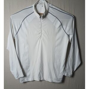 Nike Golf Dri-FIT Half Zip Pullover Athletic Top Layer‎ White Size Large N